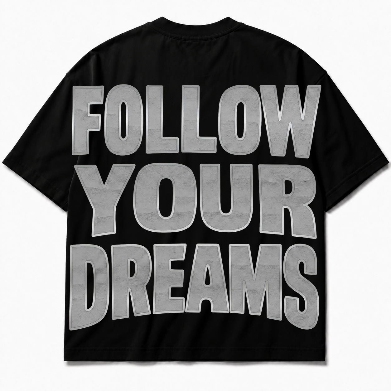 Rebranded Studios Follow Your Dreams Air Jordan 8 Chrome 425GSM Oversized Graphic T-Shirt