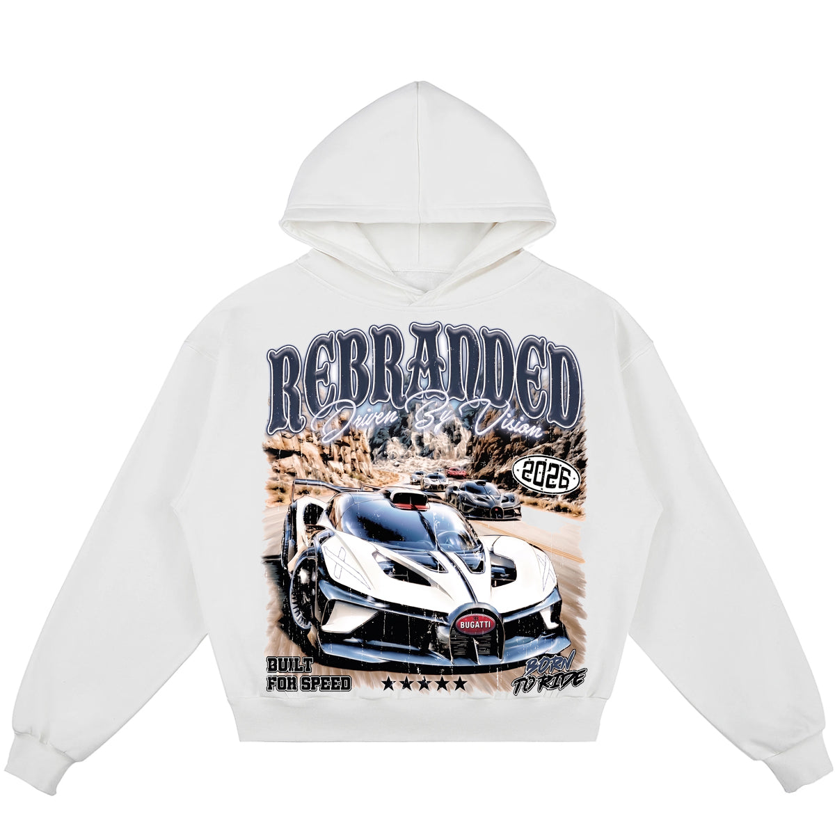 Driven By Vision (Air Jordan 13 Flint) 380GSM Brushed Fleece Relaxed Fit Hoodie