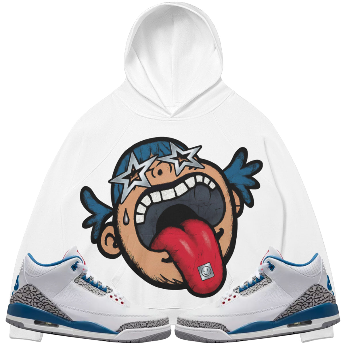 Follow Your Dreams (Air Jordan 3 True Blue) 380 GSM Brushed Fleece Hoodie