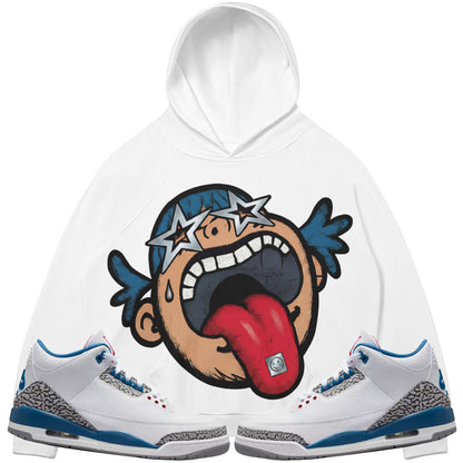 Follow Your Dreams (Air Jordan 3 True Blue) 380 GSM Brushed Fleece Hoodie