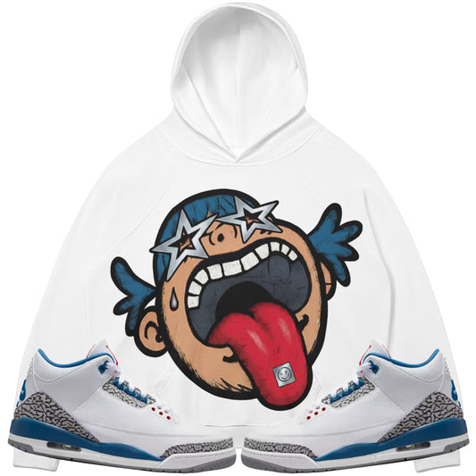 Follow Your Dreams (Air Jordan 3 True Blue) 380 GSM Brushed Fleece Hoodie