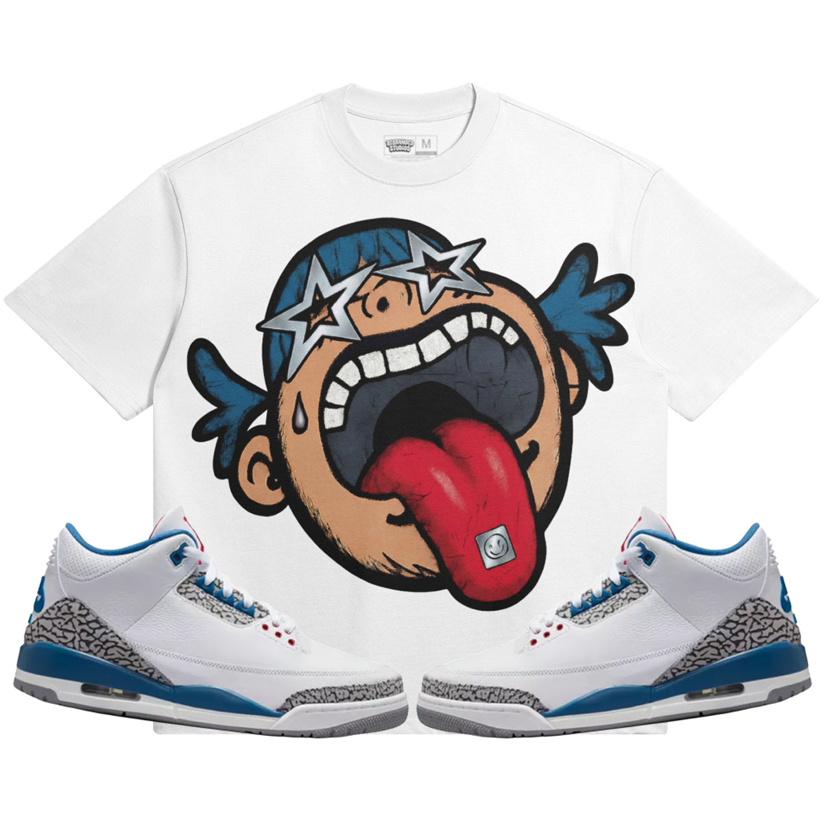 Follow Your Dreams (Air Jordan 3 True Blue) 425GSM Oversized T-Shirt