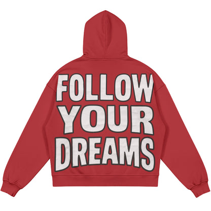Follow Your Dreams (Air Jordan 4 Toro Bravo) 440GSM Heavyweight Zip Up Hoodie