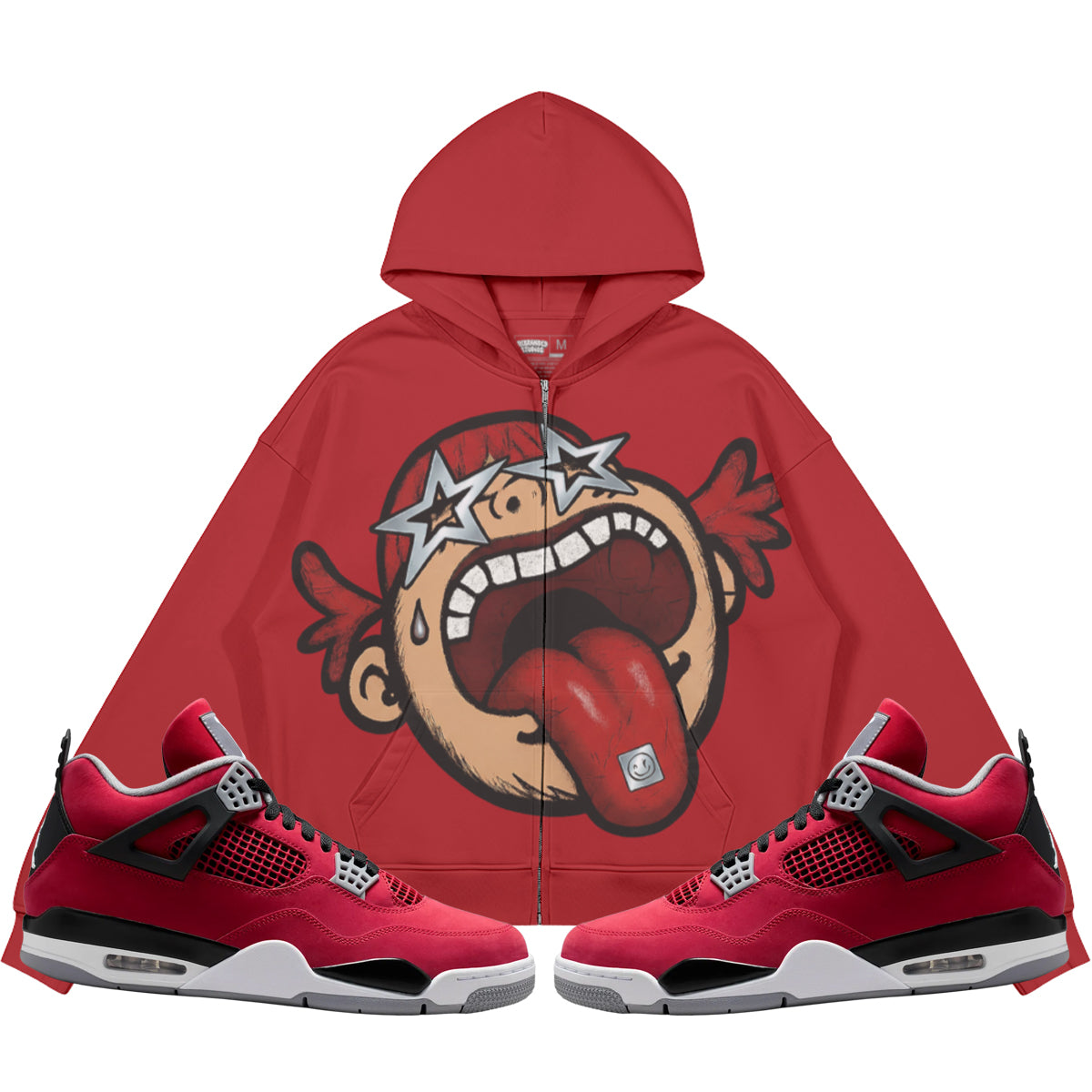Follow Your Dreams (Air Jordan 4 Toro Bravo) 440GSM Heavyweight Zip Up Hoodie