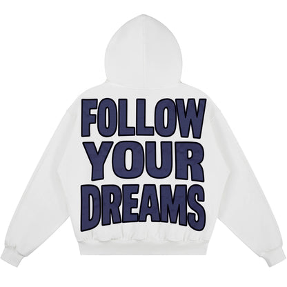 Follow Your Dreams 2.0 (Air Jordan 13 Flint) 380GSM Brushed Fleece Relaxed Fit Hoodie