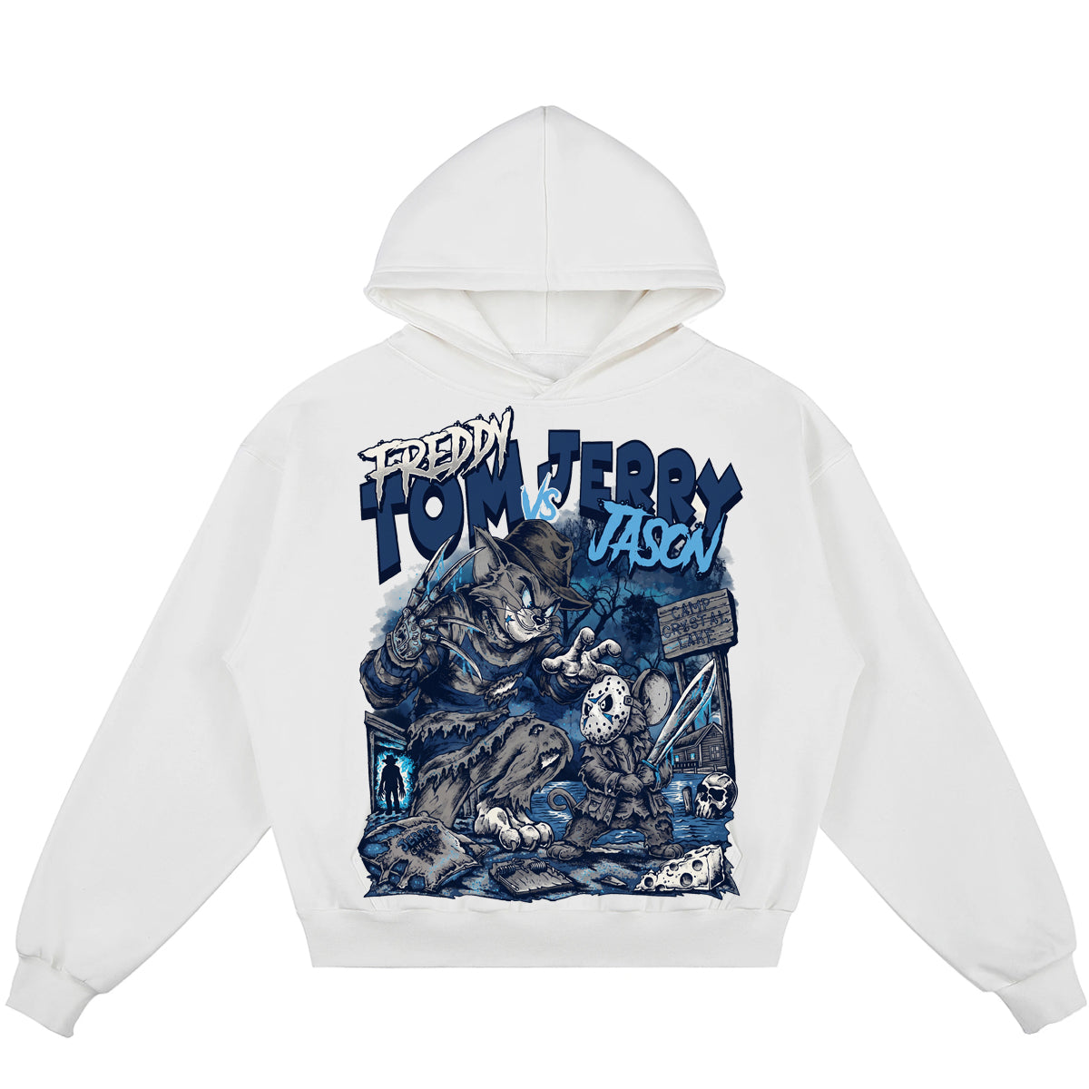 Freddy Tom Vs Jerry Jason (Air Jordan 13 Flint) 380GSM Brushed Fleece Relaxed Fit Hoodie