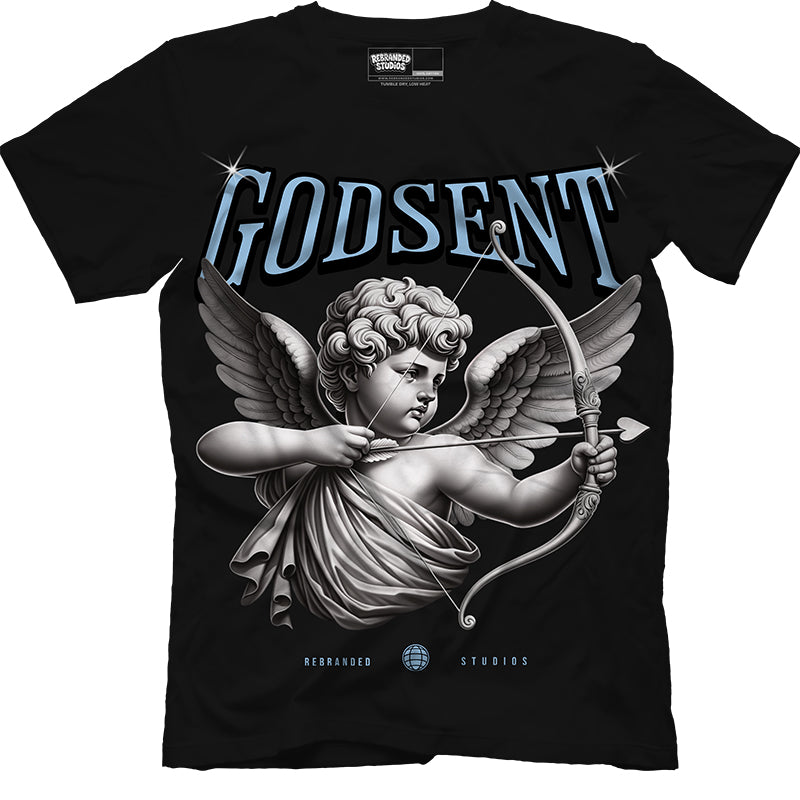 God Sent  (Air Jordan 5 Black Carolina UNC) T-Shirt