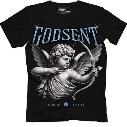 God Sent  (Air Jordan 5 Black Carolina UNC) T-Shirt