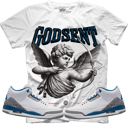 God Sent (Air Jordan 3 True Blue) T-Shirt
