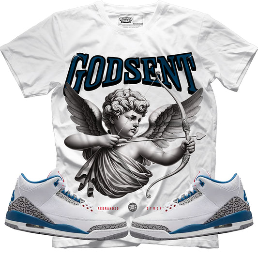 God Sent (Air Jordan 3 True Blue) T-Shirt