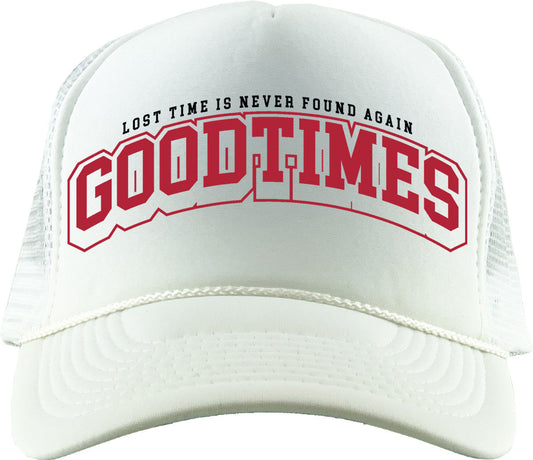 Good Times (Air Jordan 1 High OG Black Toe Reimagined) Trucker Hat