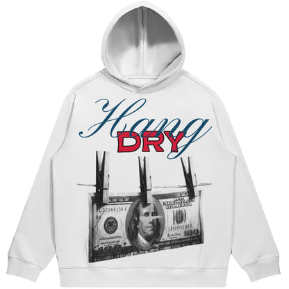 Hang Dry (Air Jordan 3 True Blue) 380 GSM Brushed Fleece Drawstring Hoodie