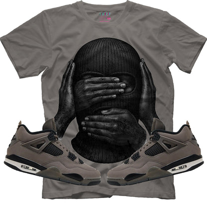 SEE NO EVIL SPEAK NO EVIL HEAR NO EVIL(Air Jordan 4 Cave Stone) T-Shirt