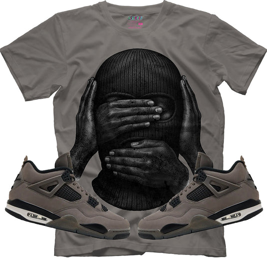 SEE NO EVIL SPEAK NO EVIL HEAR NO EVIL(Air Jordan 4 Cave Stone) T-Shirt