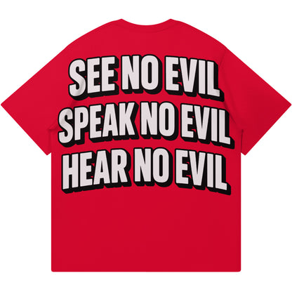 SEE NO EVIL SPEAK NO EVIL HEAR NO EVIL (Air Jordan 4 Toro Bravo) T-Shirt
