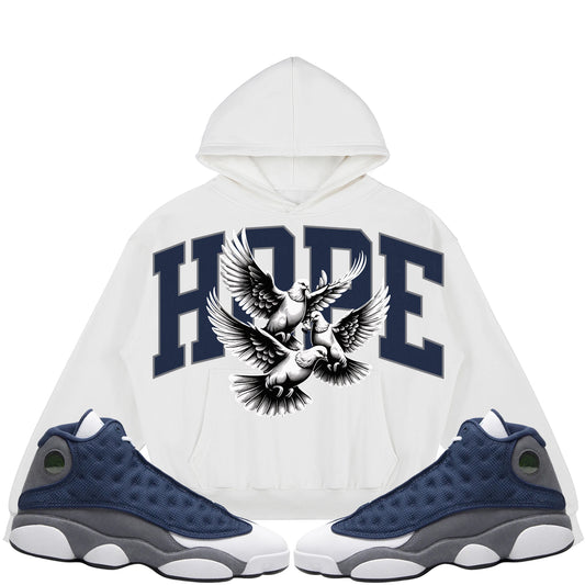 Hope (Air Jordan 13 Flint) 380GSM Brushed Fleece Relaxed Fit Hoodie