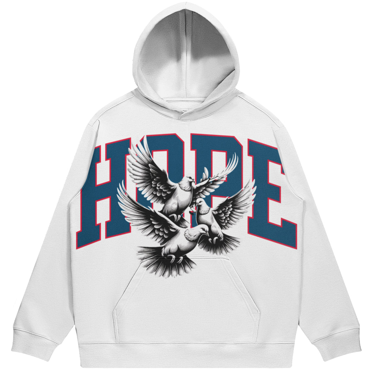 Hope (Air Jordan 3 True Blue) 380 GSM Brushed Fleece Drawstring Hoodie