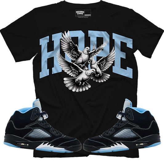 Hope (Air Jordan 5 Black Carolina UNC) T-Shirt
