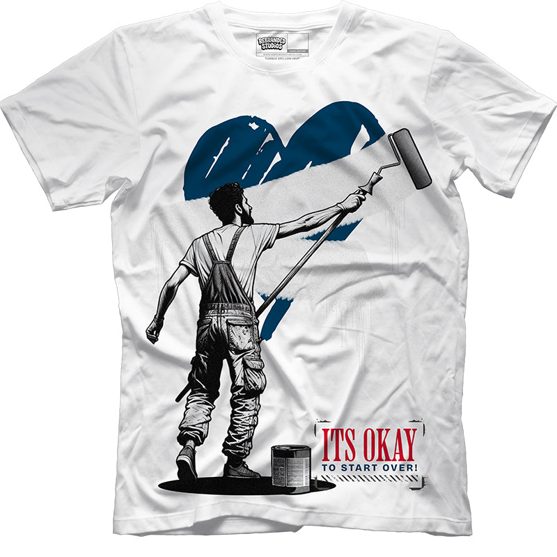 It's Okay To Start Over (Air Jordan 3 True Blue) T-Shirt