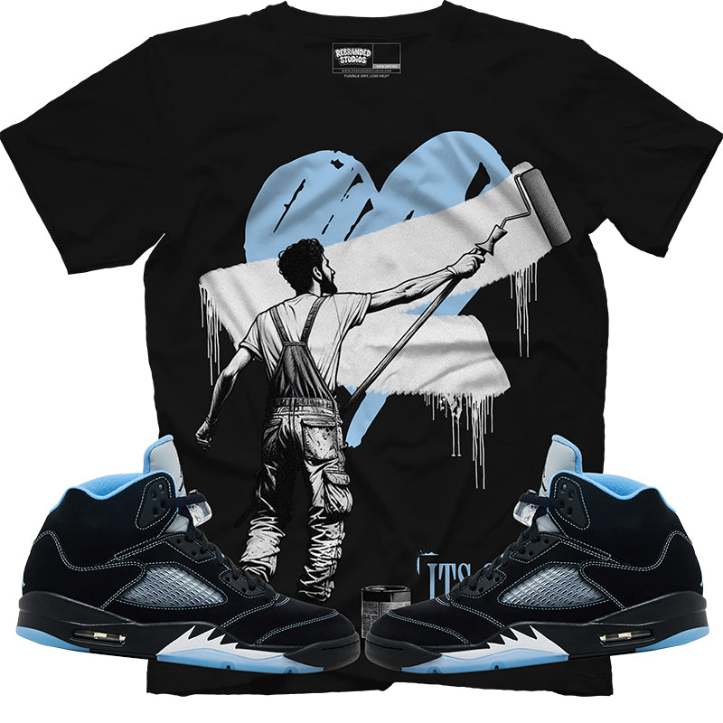 It's Okay To Start Over (Air Jordan 5 Black Carolina UNC) T-Shirt