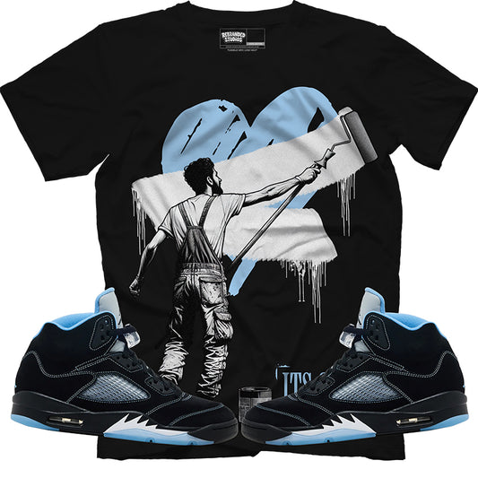 It's Okay To Start Over (Air Jordan 5 Black Carolina UNC) T-Shirt