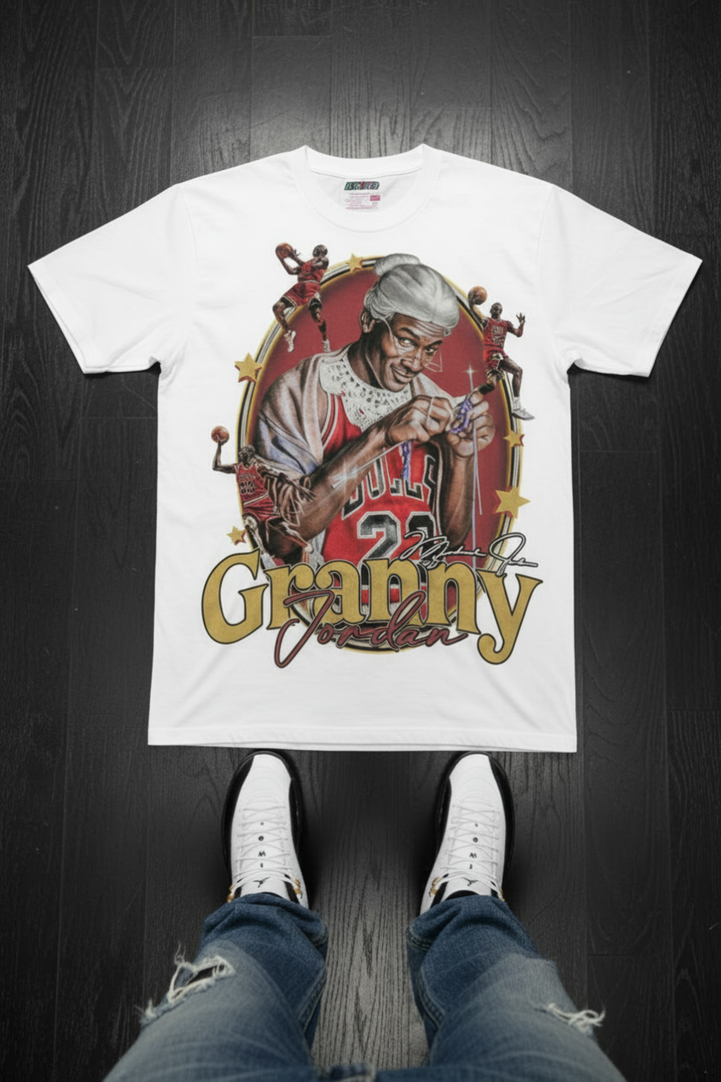 Granny Jordan (Air Jordan 12 Taxi) T-Shirt