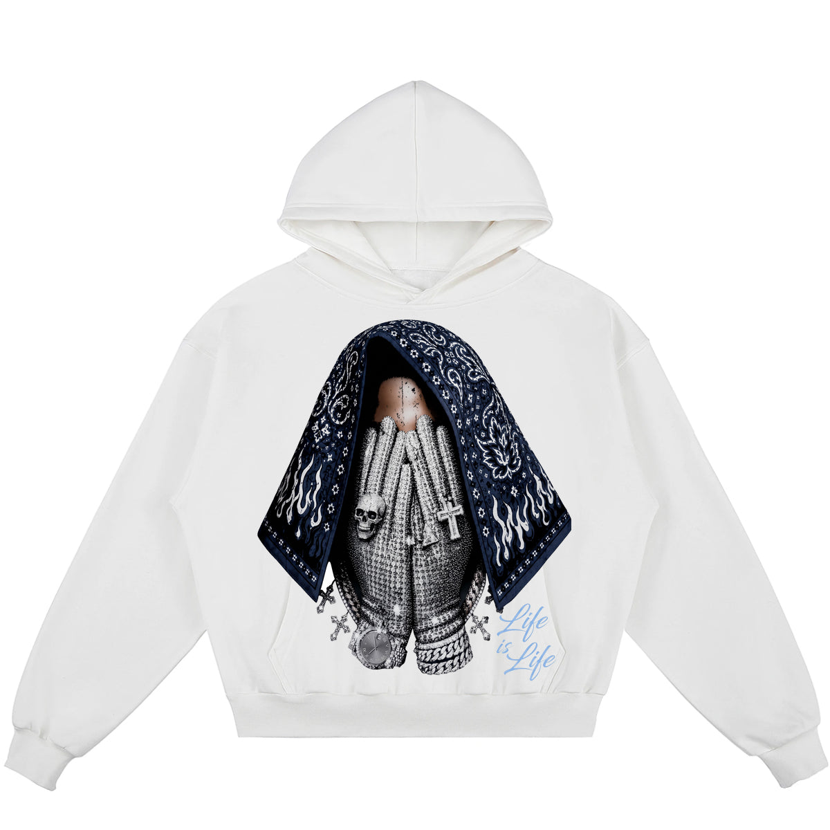 Life Is Life (Air Jordan 13 Flint) 380GSM Brushed Fleece Relaxed Fit Hoodie