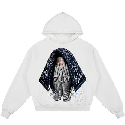 Life Is Life (Air Jordan 13 Flint) 380GSM Brushed Fleece Relaxed Fit Hoodie