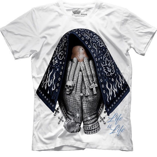 Rebranded Studios Life Is Life Air Jordan 13 Flint Graphic T-Shirt — alternate view