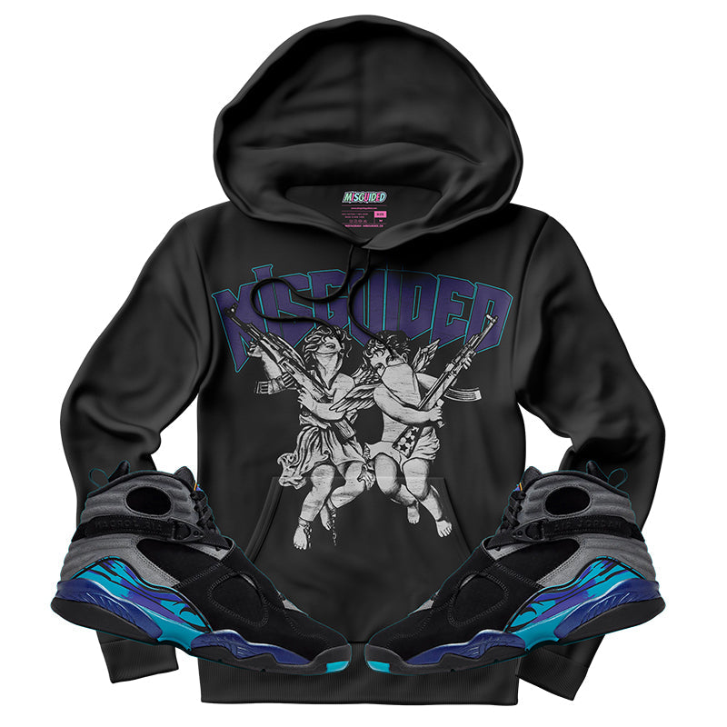 Misguided Angel (Air Jordan 8 Aqua) Hoodie