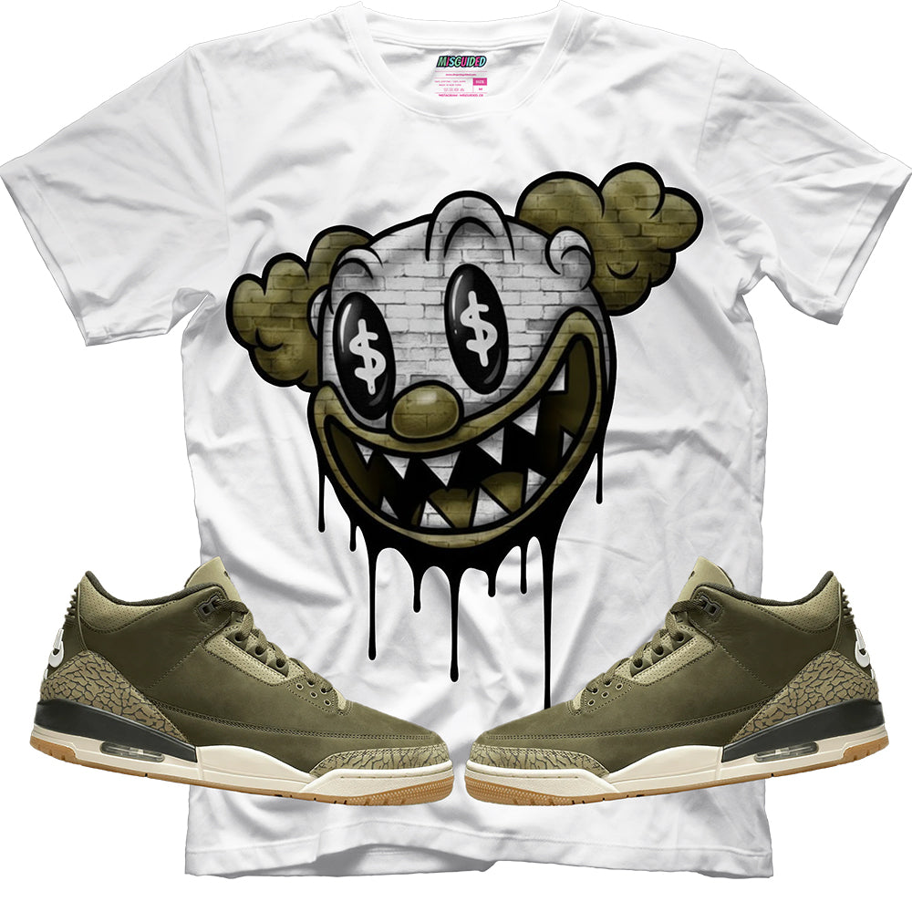 Misguided Clown (Air Jordan 3 Family Affair) T-Shirt