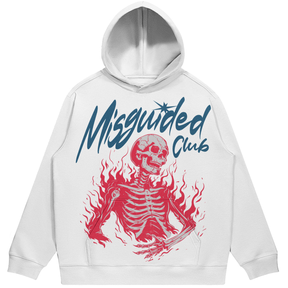 Misguided Club (Air Jordan 3 True Blue) 380 GSM Brushed Fleece Drawstring Hoodie