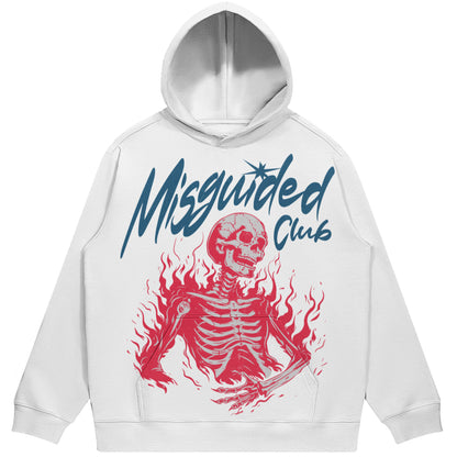 Misguided Club (Air Jordan 3 True Blue) 380 GSM Brushed Fleece Drawstring Hoodie