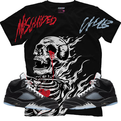 Misguided Club (Air Jordan 5 Black Metallic Reimagined) T-Shirt