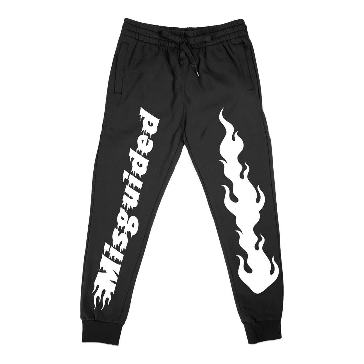 Misguided Flames (Air Jordan 4 Black Cat) Joggers
