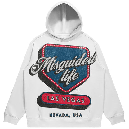 Misguided Life (Air Jordan 3 True Blue) 380 GSM Brushed Fleece Drawstring Hoodie