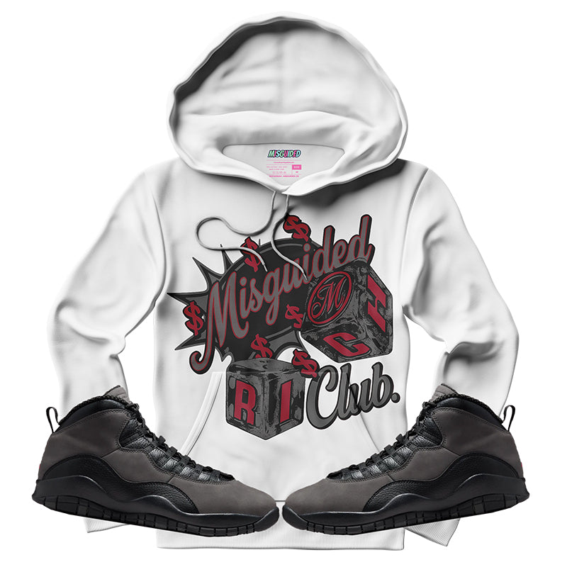 Misguided Rich Club (Air Jordan 10 Shadow) Hoodie