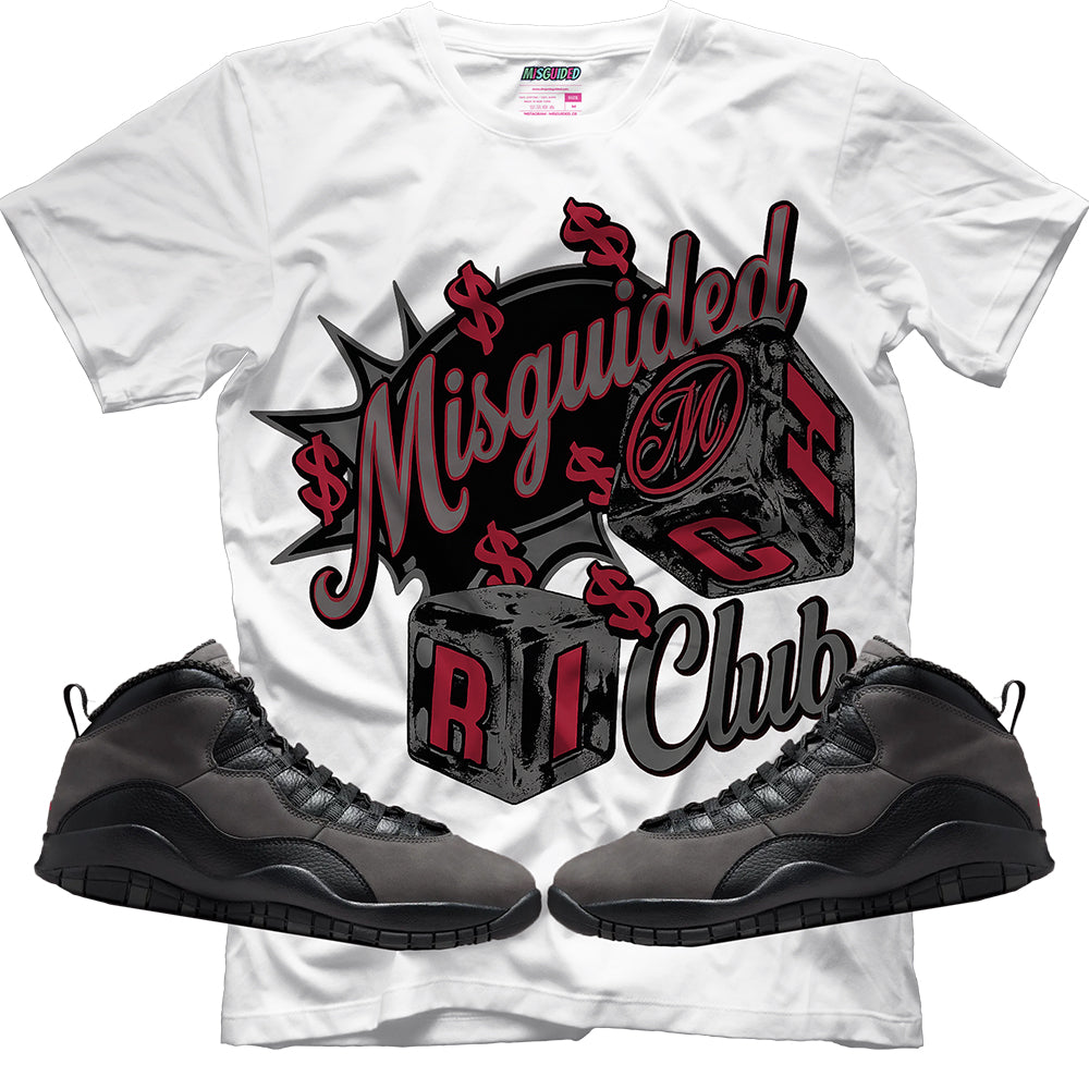 Misguided Rich Club (Air Jordan 10 Shadow) T-Shirt