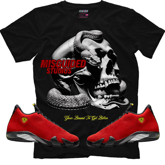 Bound To Get Bitten (Air Jordan 14 Ferrari) T-Shirt