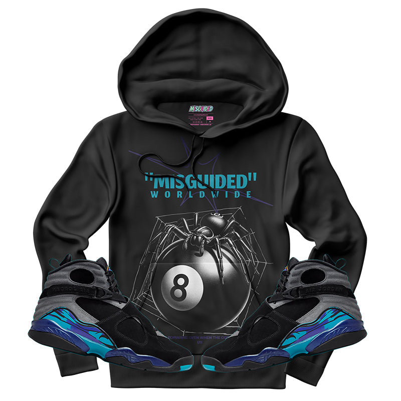 Misguided Spider (Air Jordan 8 Aqua) Hoodie