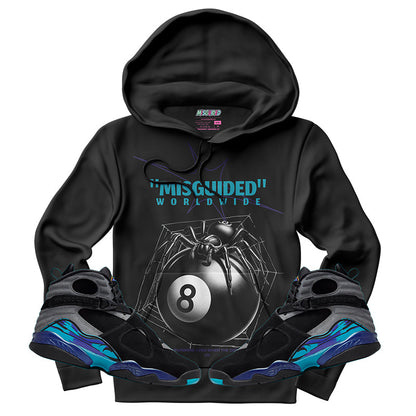 Misguided Spider (Air Jordan 8 Aqua) Hoodie
