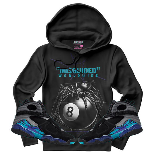 Misguided Spider (Air Jordan 8 Aqua) Hoodie