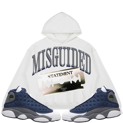 Misguided Statement (Air Jordan 13 Flint) 380GSM Brushed Fleece Relaxed Fit Hoodie