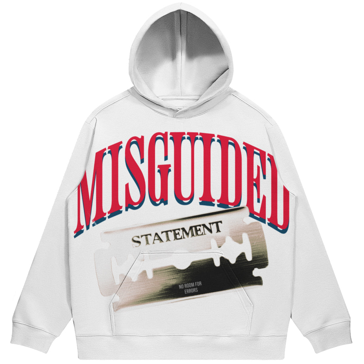Misguided Statement (Air Jordan 3 True Blue) 380 GSM Brushed Fleece Drawstring Hoodie