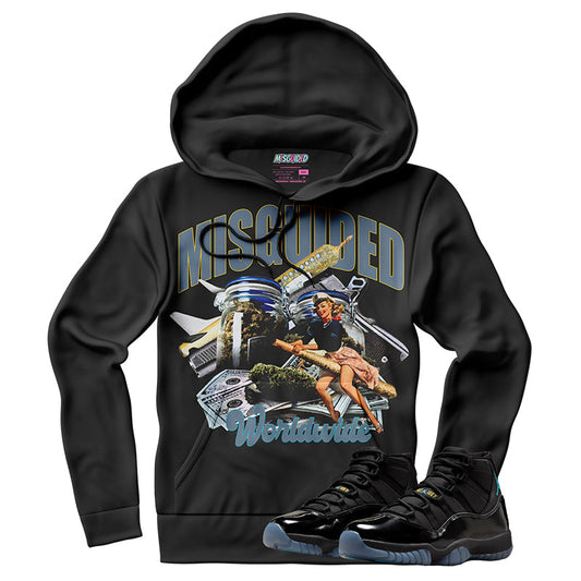 Misguided WorldWide (Air Jordan 11 Gamma Blue) Hoodie