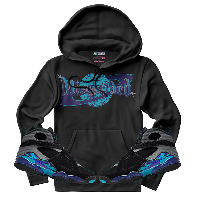 Misguided World (Air Jordan 8 Aqua) Hoodie