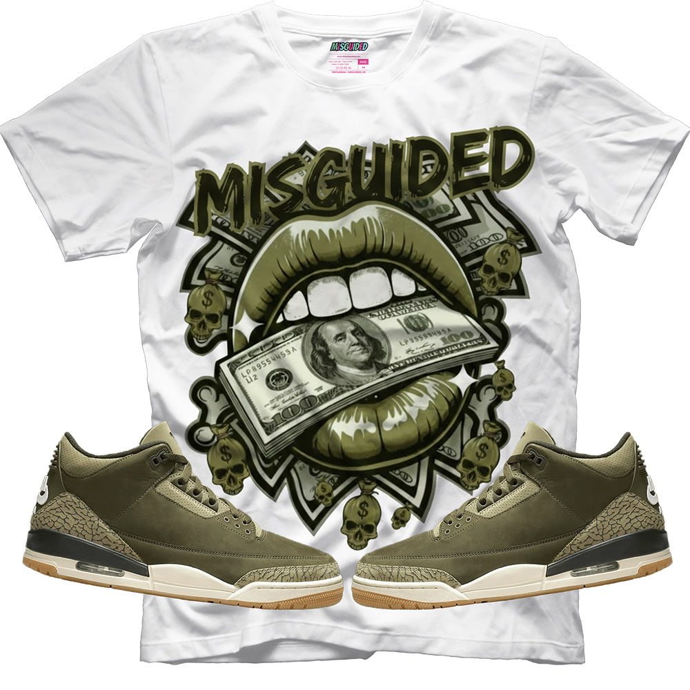 Money Is The Motive (Air Jordan 3 Family Affair) T-Shirt