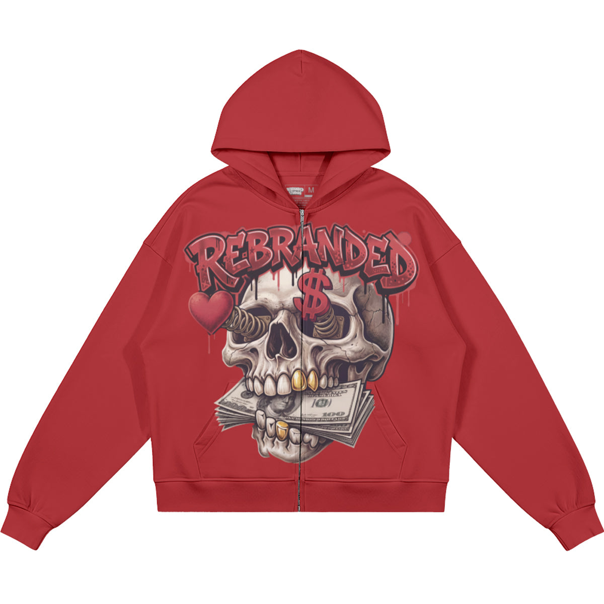 Money Lover (Air Jordan 4 Toro Bravo) 440GSM Heavyweight Zip Up Hoodie