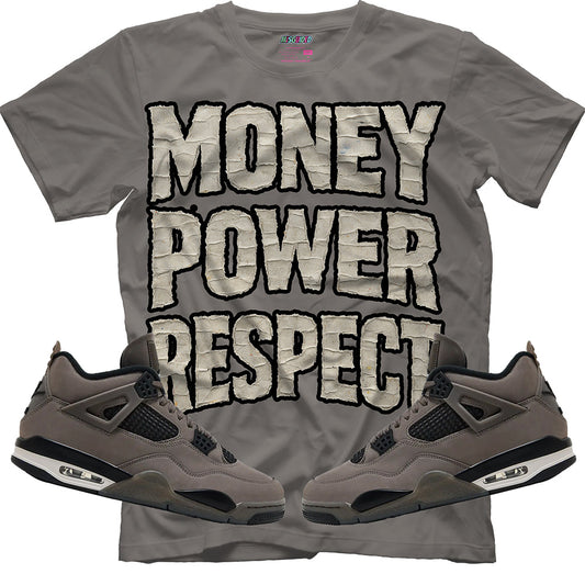 Money Power Respect (Air Jordan 4 Cave Stone) T-Shirt