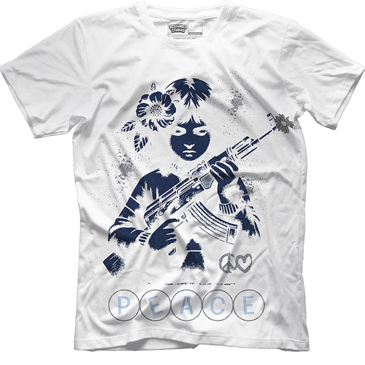 Rebranded Studios Peace Air Jordan 13 Flint Graphic T-Shirt — alternate view